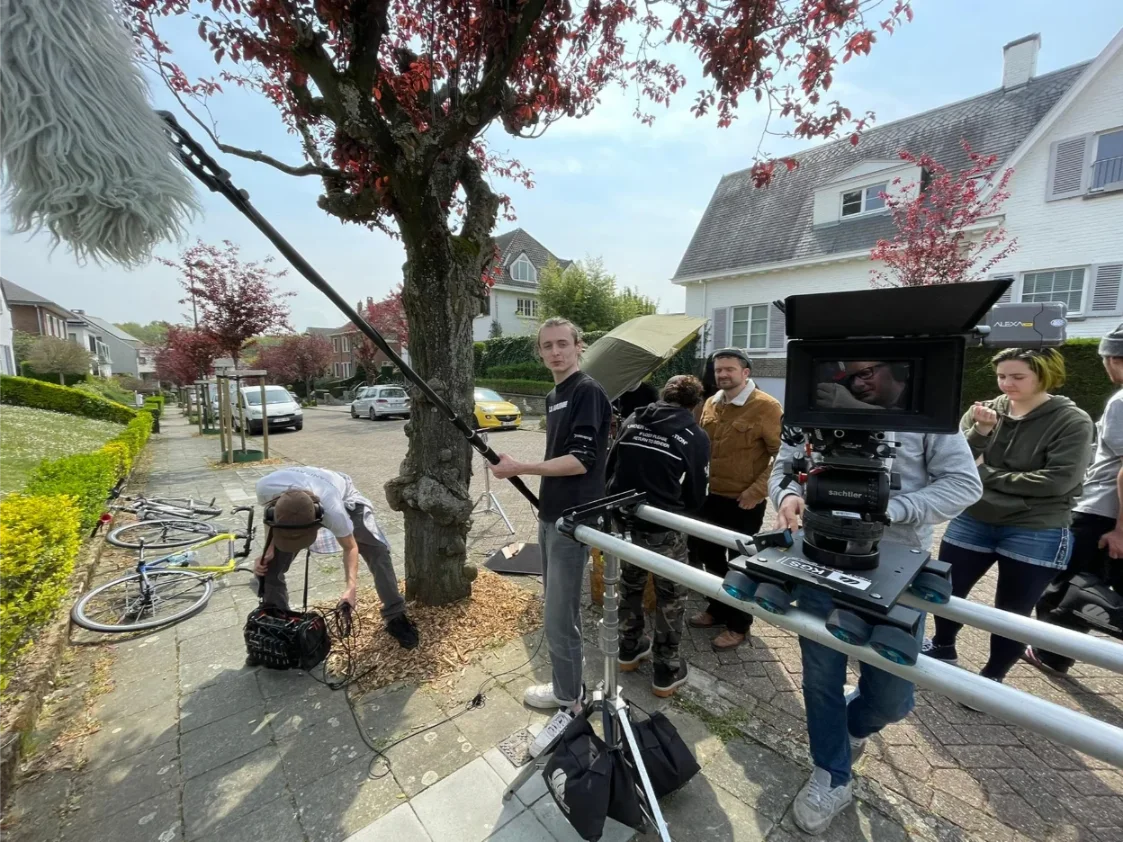 Photo tournage ESRA Bruxelles Campus