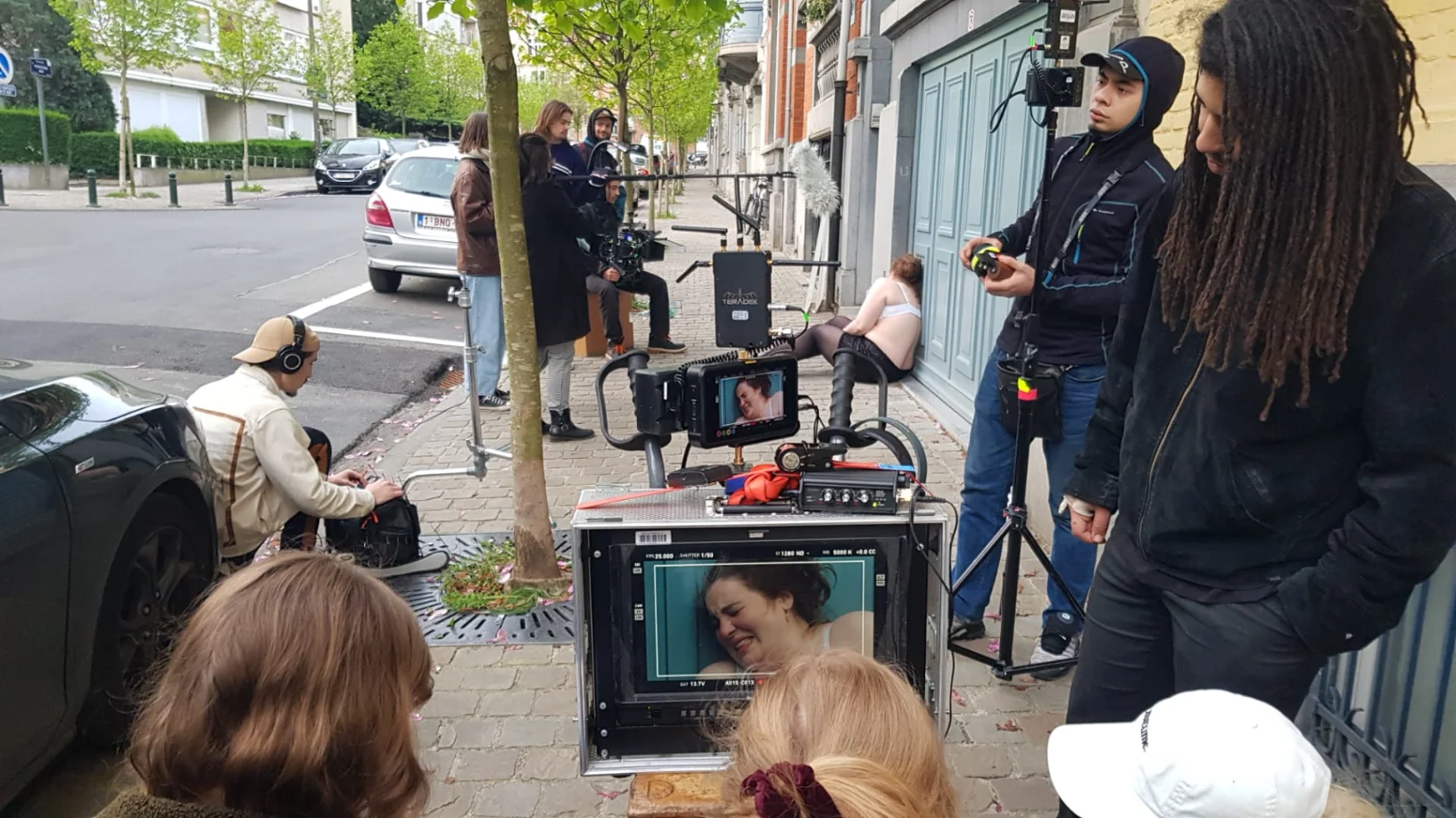 Photo tournage ESRA Bruxelles Campus